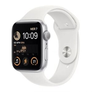 Apple Watch SE GPS - Cassa in Alluminio Argento con Cinturino Sport Bianco - 40mm Italia