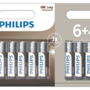 PHILIPS ENTRY BATTERY ALKALINE AA 6+4 BLISTER