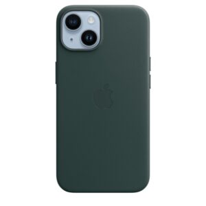 Custodia MagSafe in pelle per iPhone 14 - Verde foresta