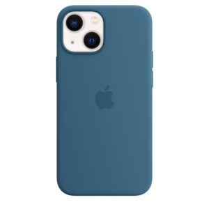 Custodia MagSafe in silicone per iPhone 13 mini - Azzurro fiordo